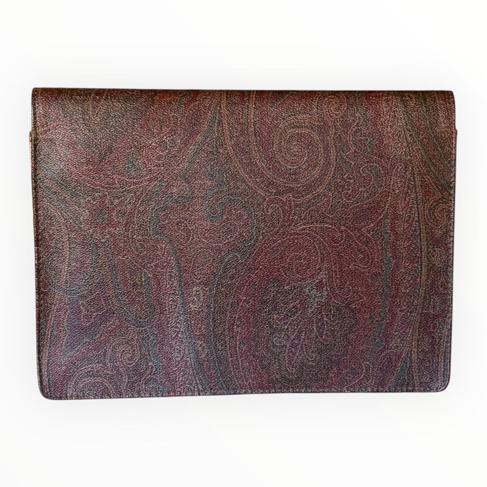 Vintage ETRO Paisley Envelope Clutch - Picture 3 of 8